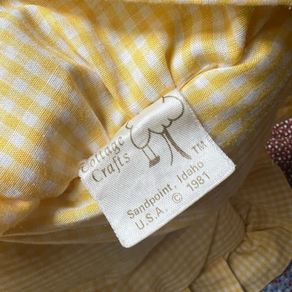 Vintage Infant Blanket & Pillow - Cottage Craft - Made in USA- 1981 - Picture 10 of 11